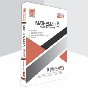 734 Mathematics Paper 4 Workbook