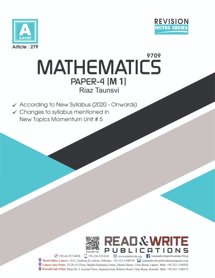 279 Mathematics Paper 4 Revision Notes Riaz