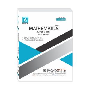 Mathematis Paper 6 Topical Workbooked Solution